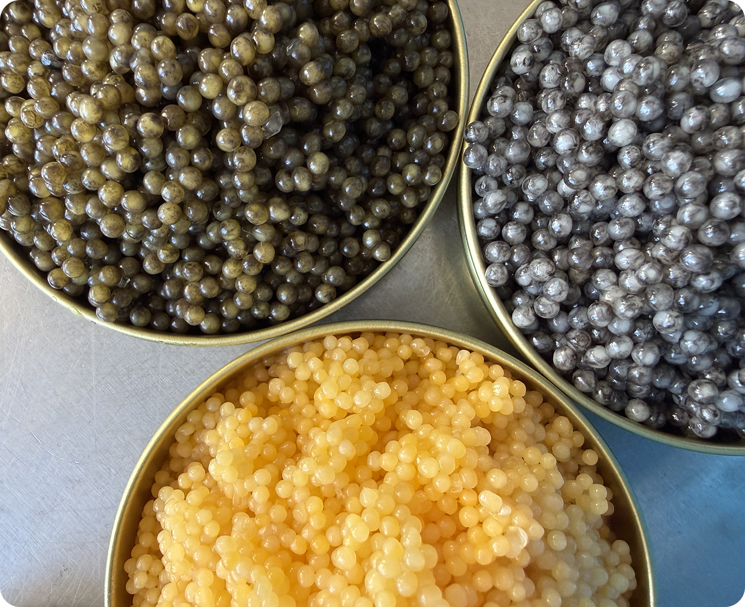 jars of caviar
